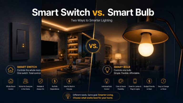 Smart Switch Vs Smart Bulb Comparison