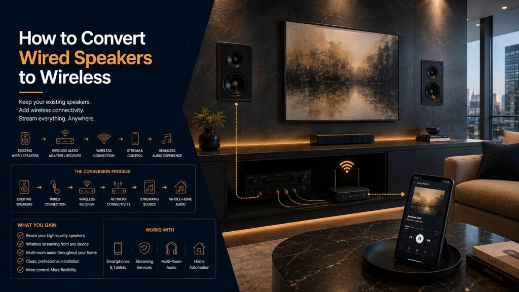 Convert Wired Speakers To Wireless